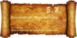 Bernhardt Menodóra névjegykártya